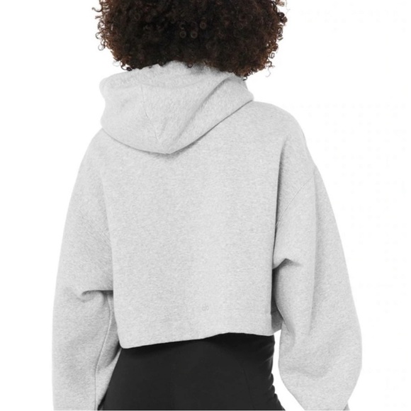 Alo Yoga Bae Cropped Hoodie Sweatshirt - Picture 3 of 9
